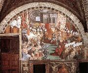 RAFFAELLO Sanzio The Coronation of Charlemagne oil